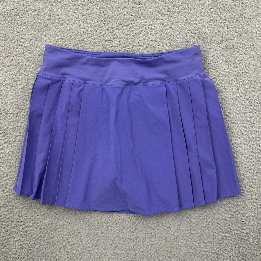 Lululemon Side Pleat High Rise Tennis Skirt Skort Charged Indigo Women's 6